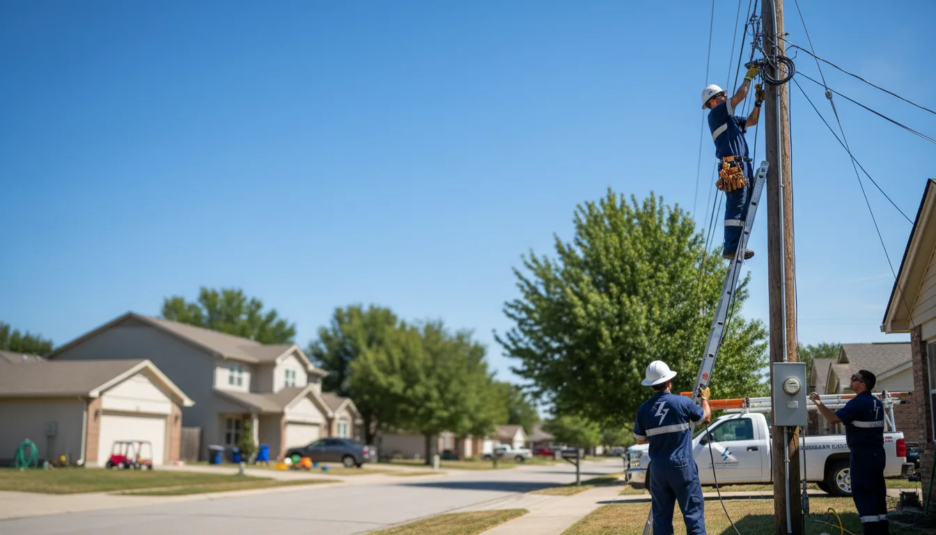 Residential electrician providing installation services in Prospect, VA
